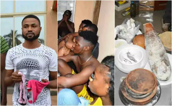 EFCC Arrests 19 Yahoo Boys With Pants, Charms In Ibadan (Photos)